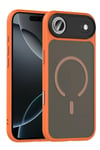 Mey İthalat®   iPhone 17 Air Megane Magsafe Kapak - Turuncu