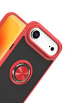 Mey İthalat®   iPhone 17 Air Montreal Yüzüklü Silikon Kapak - Kırmızı