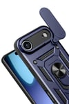 Mey İthalat®   iPhone 17 Air Pars Lens Yüzüklü Silikon - Lacivert
