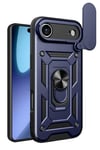 Mey İthalat®   iPhone 17 Air Pars Lens Yüzüklü Silikon - Lacivert