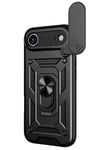 Mey İthalat®   iPhone 17 Air Pars Lens Yüzüklü Silikon - Siyah