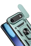 Mey İthalat®   iPhone 17 Air Pars Lens Yüzüklü Silikon - Yeşil