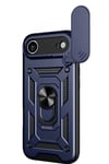 Mey İthalat®   iPhone 17 Air Pars Lens Yüzüklü Silikon - Lacivert