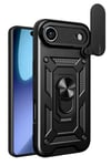 Mey İthalat®   iPhone 17 Air Pars Lens Yüzüklü Silikon - Siyah