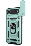 Mey İthalat®   iPhone 17 Air Pars Lens Yüzüklü Silikon - Yeşil
