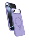 Mey İthalat®   iPhone 17 Air Regal Magsafe Standlı Kapak - Lila