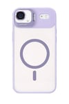 Mey İthalat®   iPhone 17 Air Remim Lensli Magsafe Standlı Kapak - Lila