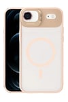 Mey İthalat®   iPhone 17 Air Remim Lensli Magsafe Standlı Kapak - Pembe