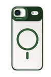 Mey İthalat®   iPhone 17 Air Remim Lensli Magsafe Standlı Kapak - Koyu Yeşil