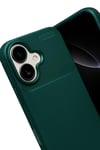 Mey İthalat®   iPhone 17 Auto Focus Karbon Kapak - Koyu Yeşil