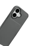 Mey İthalat®   iPhone 17 Auto Focus Karbon Kapak - Gri