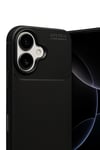 Mey İthalat®   iPhone 17 Auto Focus Karbon Kapak - Siyah