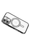 Mey İthalat®   iPhone 17 Joke Simli Magneticsafe Kılıf - Siyah