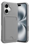 Mey İthalat®   iPhone 17 Kelvin Kartvizitli Silikon - Gri