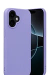 Mey İthalat®   iPhone 17 Nano içi Kadife Silikon - Lila