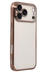 Mey İthalat®   iPhone 17 Pro  Lensli Silikon - Çöl Titanyum