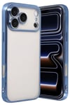 Mey İthalat®   iPhone 17 Pro  Lensli Silikon - Açık Mavi