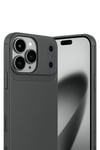 Mey İthalat®   iPhone 17 Pro Auto Focus Karbon Kapak - Gri