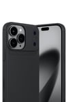 Mey İthalat®   iPhone 17 Pro Auto Focus Karbon Kapak - Siyah