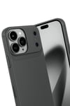 Mey İthalat®   iPhone 17 Pro Auto Focus Karbon Kapak - Gri