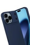 Mey İthalat®   iPhone 17 Pro Auto Focus Karbon Kapak - Lacivert