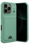 Mey İthalat®   iPhone 17 Pro Kelvin Kartvizitli Silikon - Açık Yeşil
