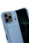 Mey İthalat®   iPhone 17 Pro Kelvin Kartvizitli Silikon - Mavi