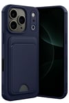 Mey İthalat®   iPhone 17 Pro Kelvin Kartvizitli Silikon - Lacivert