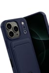 Mey İthalat®   iPhone 17 Pro Kelvin Kartvizitli Silikon - Lacivert