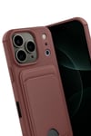 Mey İthalat®   iPhone 17 Pro Kelvin Kartvizitli Silikon - Bordo