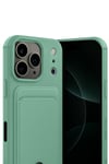 Mey İthalat®   iPhone 17 Pro Kelvin Kartvizitli Silikon - Açık Yeşil