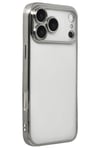 Mey İthalat®   iPhone 17 Pro Max  Lensli Silikon - Gümüş