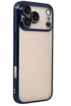 Mey İthalat®   iPhone 17 Pro Max  Lensli Silikon - Lacivert