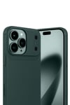 Mey İthalat®   iPhone 17 Pro Max Auto Focus Karbon Kapak - Koyu Yeşil