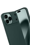 Mey İthalat®   iPhone 17 Pro Max Auto Focus Karbon Kapak - Koyu Yeşil