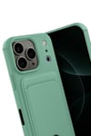 Mey İthalat®   iPhone 17 Pro Max Kelvin Kartvizitli Silikon - Açık Yeşil