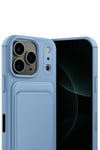 Mey İthalat®   iPhone 17 Pro Max Kelvin Kartvizitli Silikon - Mavi