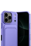 Mey İthalat®   iPhone 17 Pro Max Kelvin Kartvizitli Silikon - Lila