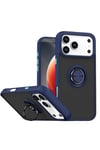 Mey İthalat®   iPhone 17 Pro Montreal Yüzüklü Silikon Kapak - Lacivert