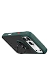 Mey İthalat®   iPhone 17 Pro Montreal Yüzüklü Silikon Kapak - Yeşil