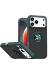 Mey İthalat®   iPhone 17 Pro Montreal Yüzüklü Silikon Kapak - Yeşil