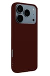 Mey İthalat®   iPhone 17 Pro Nano içi Kadife Silikon - Bordo
