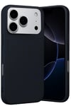Mey İthalat®   iPhone 17 Pro Nano içi Kadife Silikon - Siyah