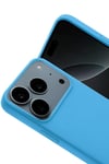 Mey İthalat®   iPhone 17 Pro Nano içi Kadife Silikon - Mavi