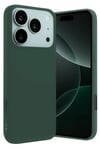 Mey İthalat®   iPhone 17 Pro Nano içi Kadife Silikon - Koyu Yeşil
