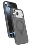 Mey İthalat®   iPhone 17 Pro Regal Magsafe Standlı Kapak - Titan Gri