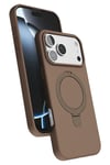 Mey İthalat®   iPhone 17 Pro Regal Magsafe Standlı Kapak - Çöl Titanyum