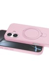 Mey İthalat®   iPhone 17 Regal Magsafe Standlı Kapak - Açık Pembe
