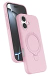 Mey İthalat®   iPhone 17 Regal Magsafe Standlı Kapak - Açık Pembe