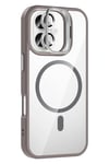 Mey İthalat®   iPhone 17 Remim Lensli Magsafe Standlı Kapak - Titan Gri